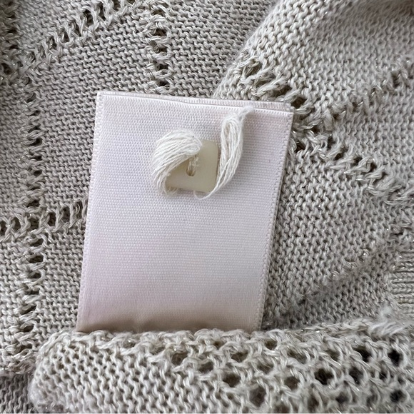 MOTH sparkly gold cardigan glitter button up crochet knitted cute  Anthropologie - Picture 10 of 12